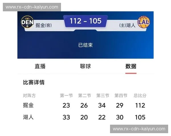 绝地与终章的数学博弈：掘金vs湖人G5数据背后的“残酷真相”